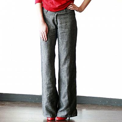 These trousers can be found at Devil May Wear on Main st for $145. Photo courtesy of Devil May Wear http://www.devil-may-wear.ca/rucca-linen-wide-leg-pants/dp/3095